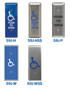 59J Series Jamb Style Push Plate Switches