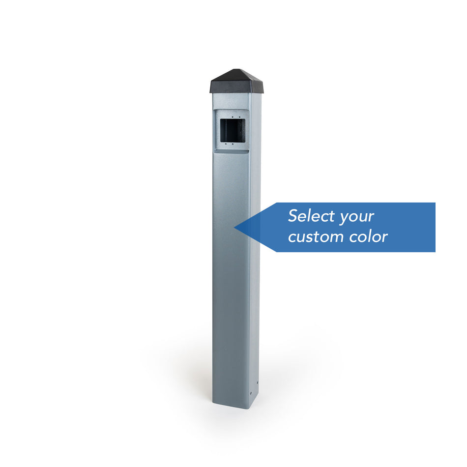 door activation bollard custom color