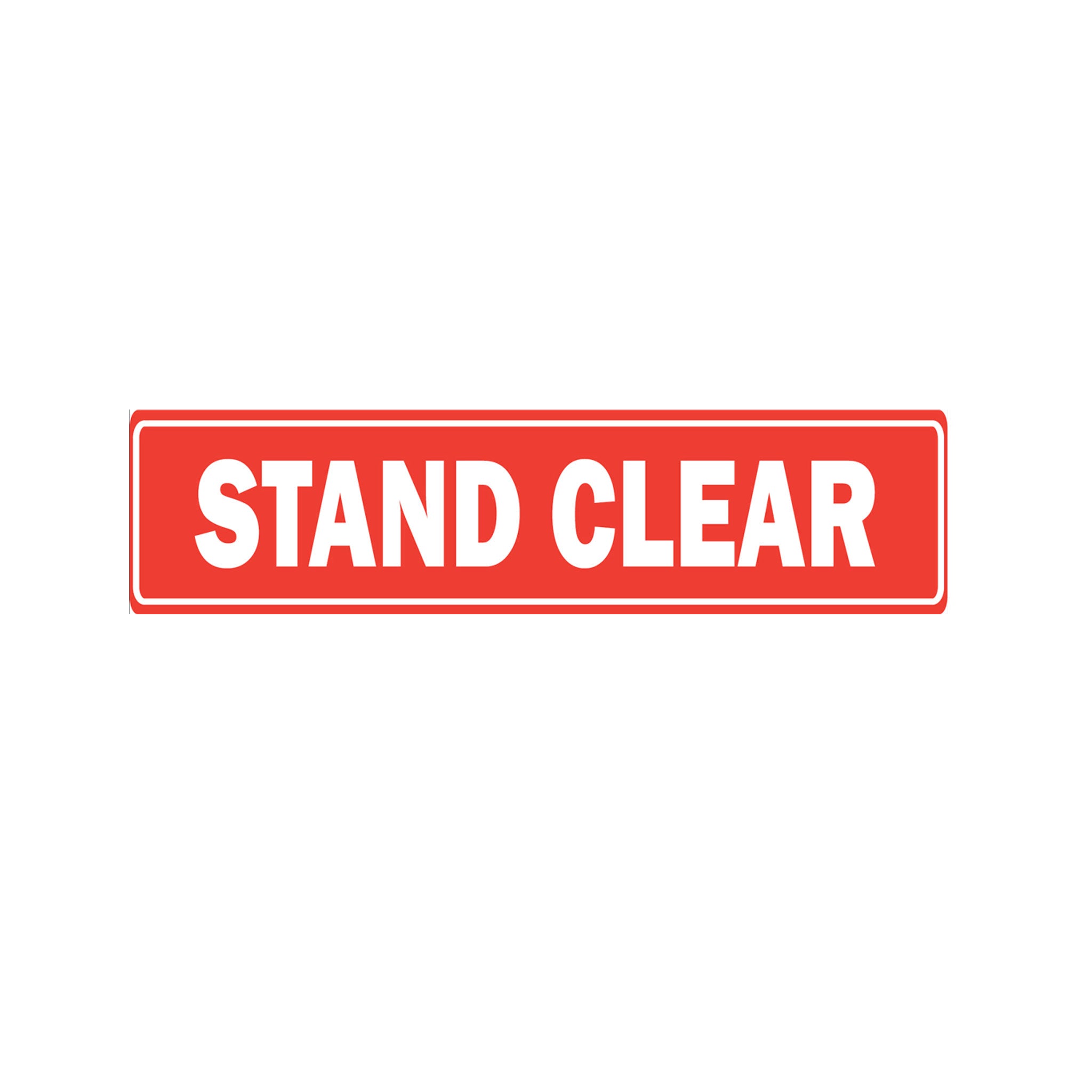 automatic door safety decal