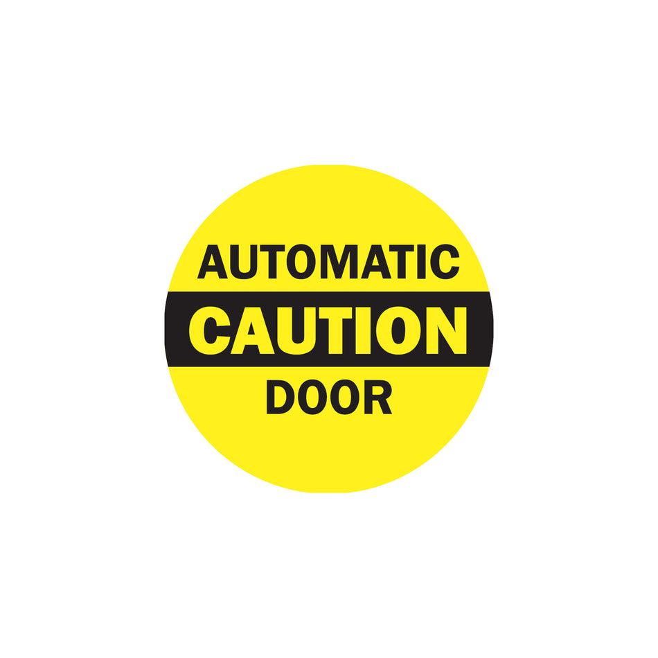 automatic door safety decal