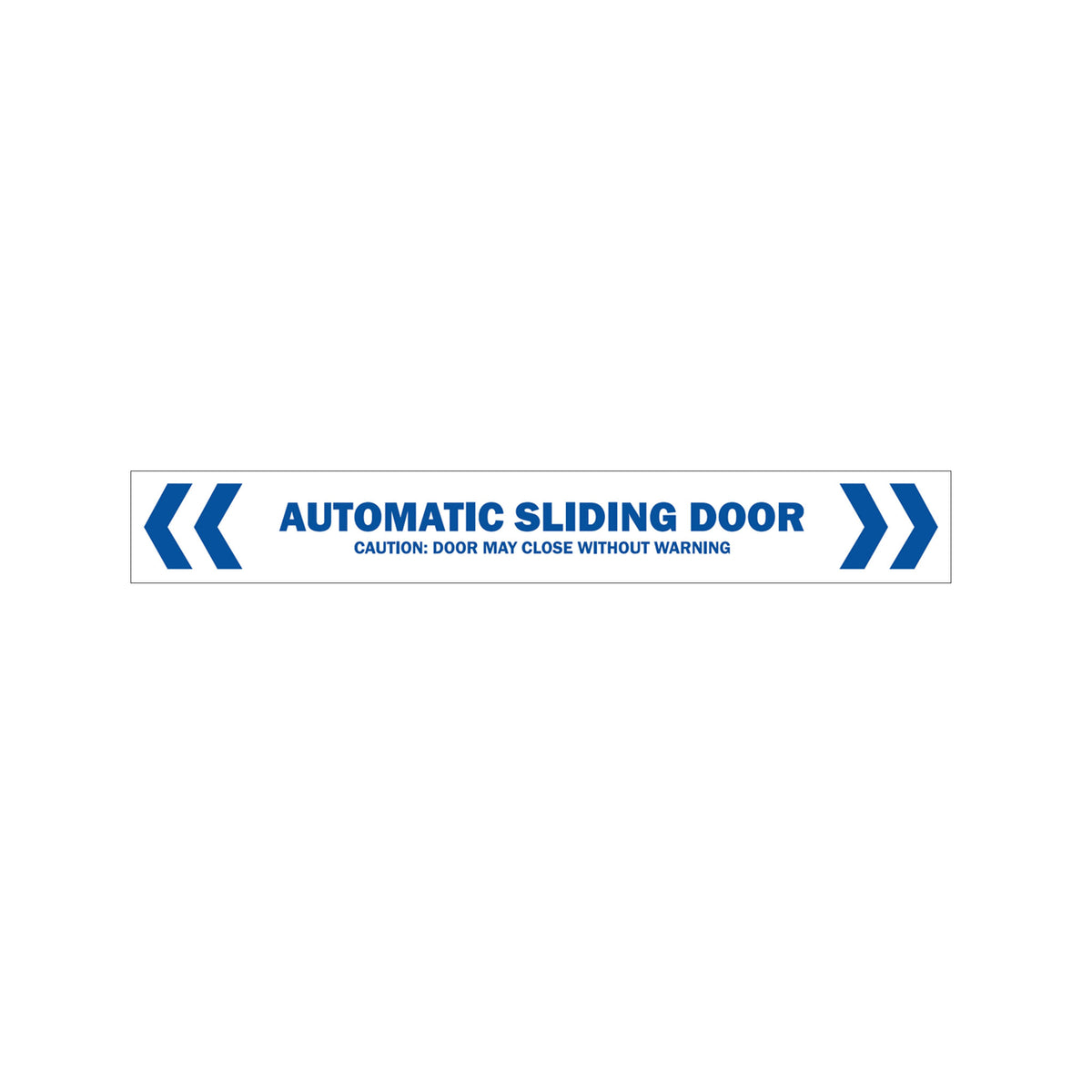automatic door safety decal