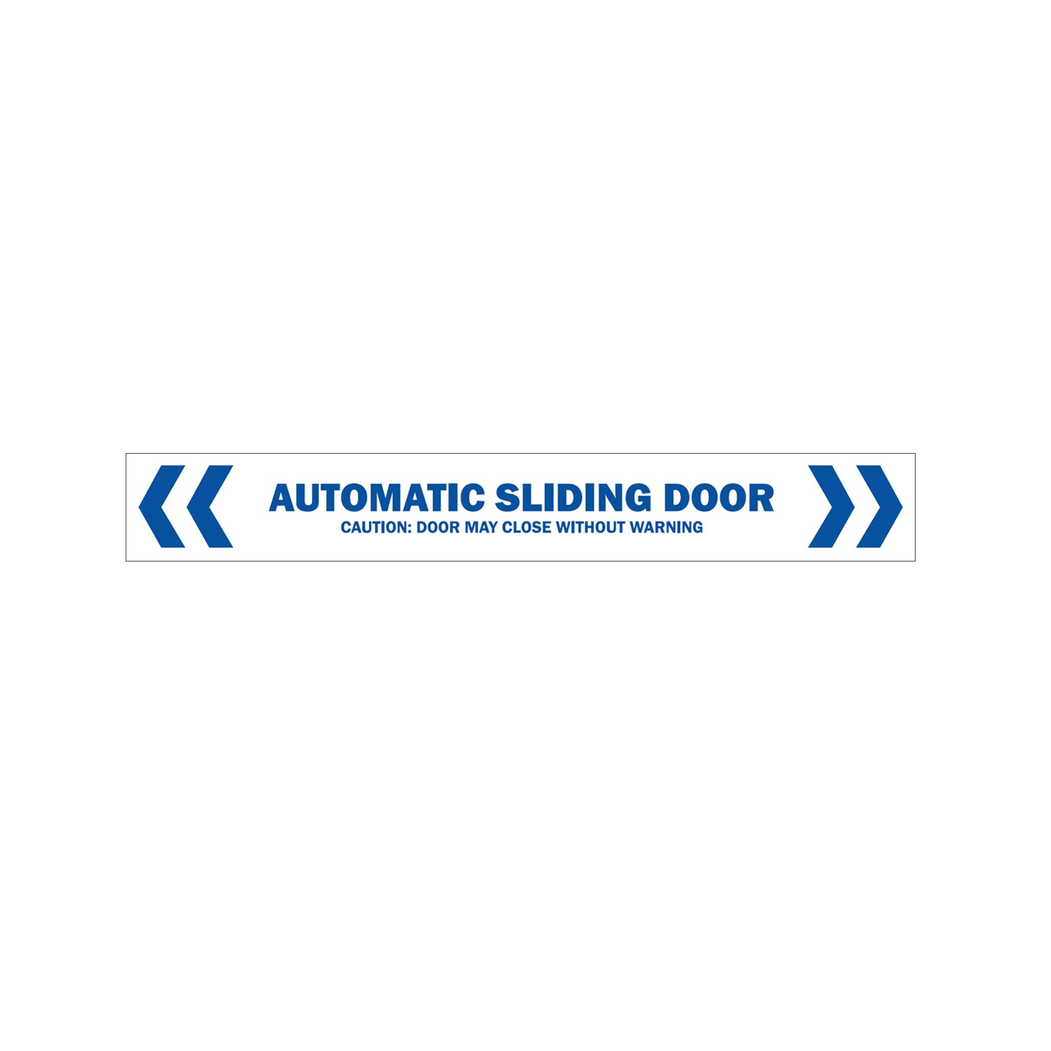 automatic door safety decal