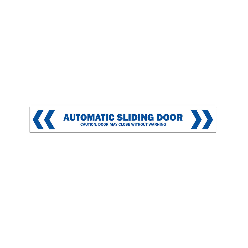 automatic door safety decal