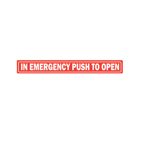 automatic door safety decal