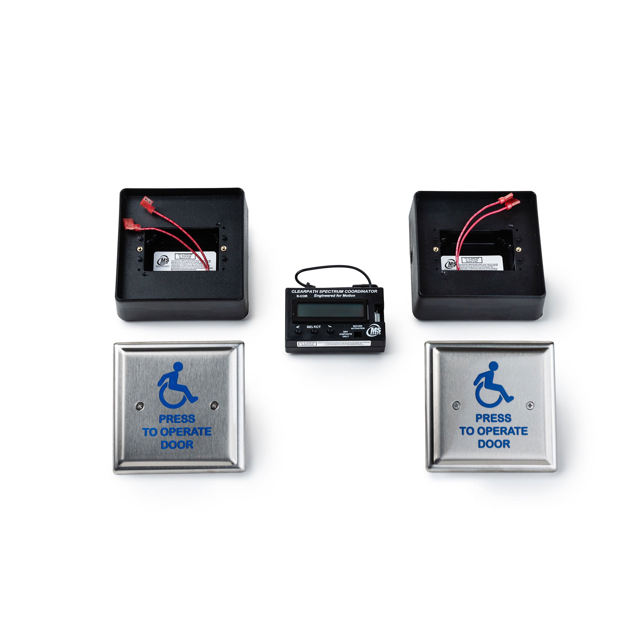 radio control stainless steel push plate kit