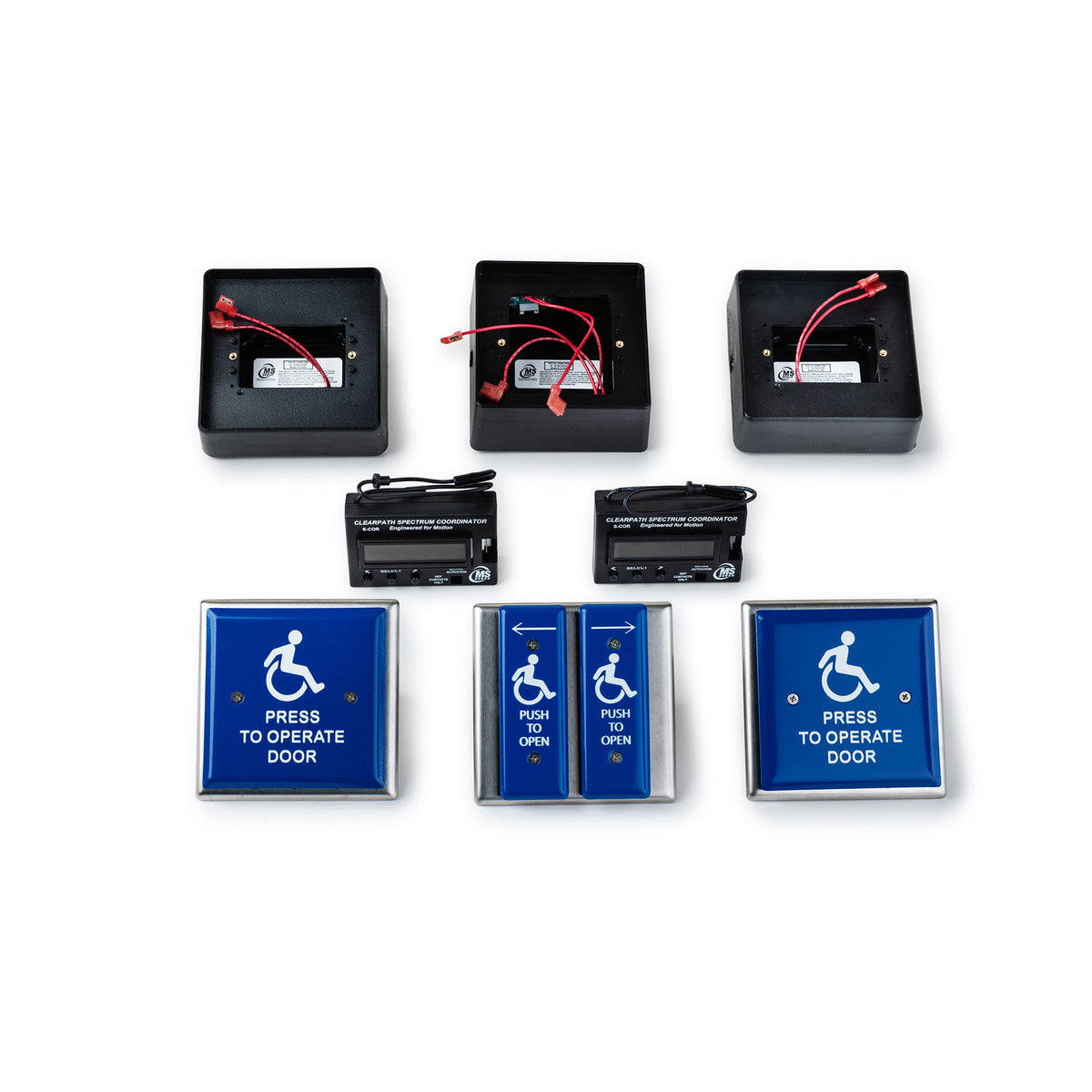 radio control push plate vestibule kit