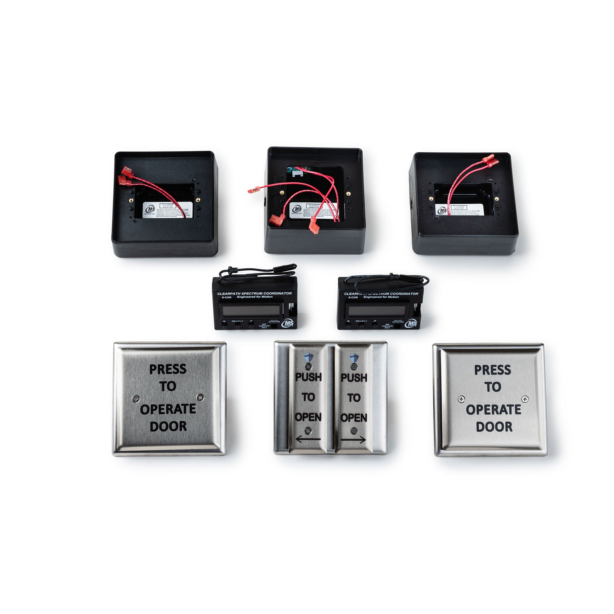 radio control press to operate door vestibule kit